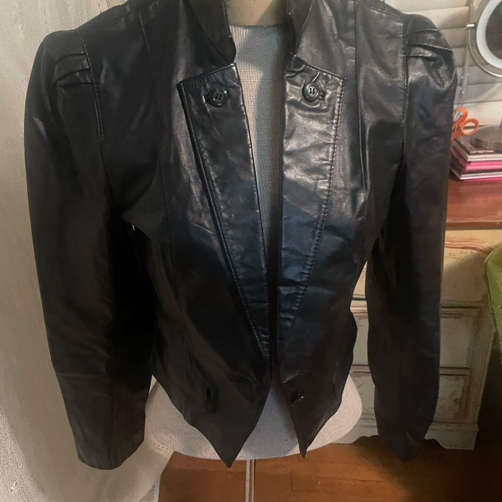 Vintage Black Women's Leather Jacket